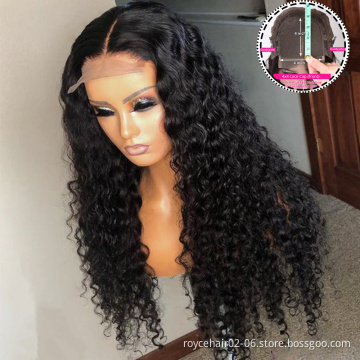 Brazilian 4x4 Lace Closure Human Hair Wigs for Black Women 150% Density Remy Hair Lace Wigs with Pre Plucked Baby Hair